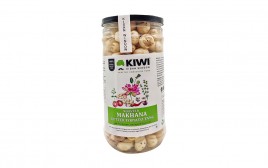 Kiwi Kisan Window Roasted Makhana Butter Tomato Tang  Glass Jar  100 grams
